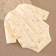 Túi cotton cho bé Quần áo rắm cho bé Bộ váy dài tay hình tam giác Trẻ nhỏ làm dày quần áo ngủ một mảnh mùa thu đông