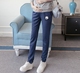 Quần bà bầu cotton mùa đông cộng với nhung cộng với nhung dày Quần thể thao cho bà bầu rộng rãi mùa xuân và mùa thu nâng bụng mặc quần dài quần bầu mặc nhà Phụ nữ mang thai quần / quần bụng