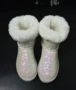 2018 mới CE màu sequin dày đáy ống tuyết ủng trắng của phụ nữ - Giày ống boot cao cổ nữ zara