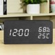 Simple and creative alarm clock, rechargeable electronic clock, night light, silent bedside clock, wooden thermometer and hygrometer, student and children's desk clock