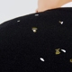 Hòa bình chim nam mùa thu nam thêu cardigan thanh niên cổ tròn áo thun BWEB74101 áo hoodie nam form rộng Áo len