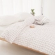 Awakening Ichiban Nhật tối giản đơn đôi bông đồng bằng rắn màu một mảnh kẻ sọc chăn sản phẩm siêu mềm đơn - Quilt Covers chăn hơi Quilt Covers