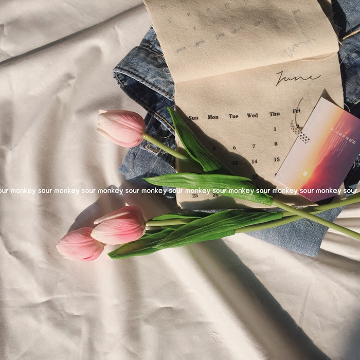 monkeysour ins wind tulip simulation hand holding fake bouquet model modeling photo props decoration