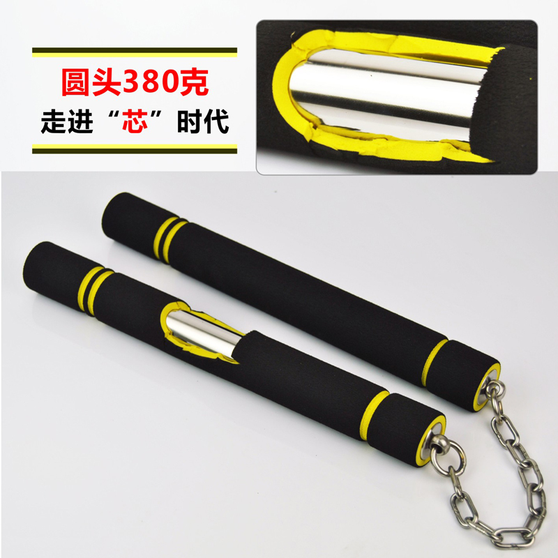 380 gr beginner with double-cut stick stainless steel sponge cover double-section stick two-section stick with stick practice stick