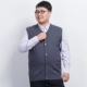 Áo vest dệt kim cỡ lớn cho nam trung niên không tay vest vest cộng với phân bón để tăng tuổi trung niên