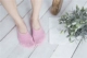 [3 đôi] màu trắng tinh khiết bông đen kẹo dẻo màu rắn vô hình nữ vớ silicone không trơn phụ nữ vớ vớ thủy triều
