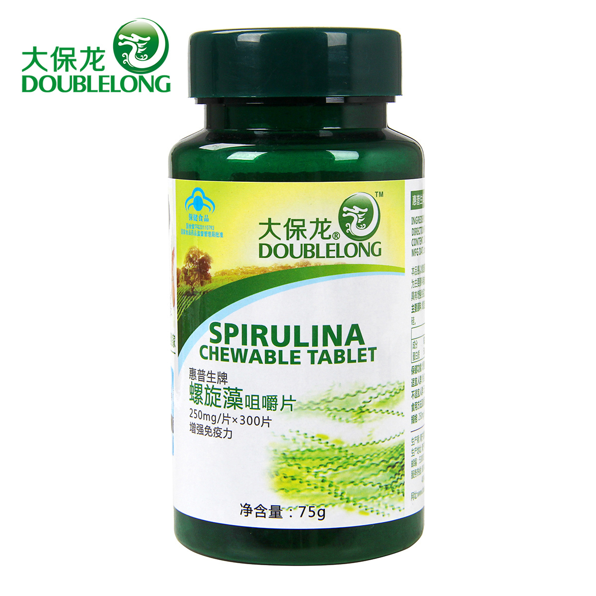 大保龙 惠普生牌螺旋藻咀嚼片 250mg/片*300片