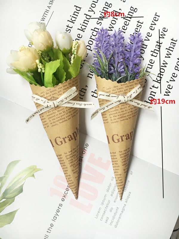 European-style wedding fake kraft paper simulation flower set home room decoration fake flower shooting background props