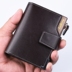 ví ngắn dây kéo giới trẻ thẳng đứng bằng lái xe ví sinh viên đa chức năng túi thẻ Vintage ví nam mới 