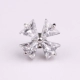 Hàn Quốc cao cấp zircon pha lê cổ áo pin phụ kiện nam và nữ áo chống ánh sáng cổ áo khóa nhỏ bốn lá cỏ ba lá nhỏ
