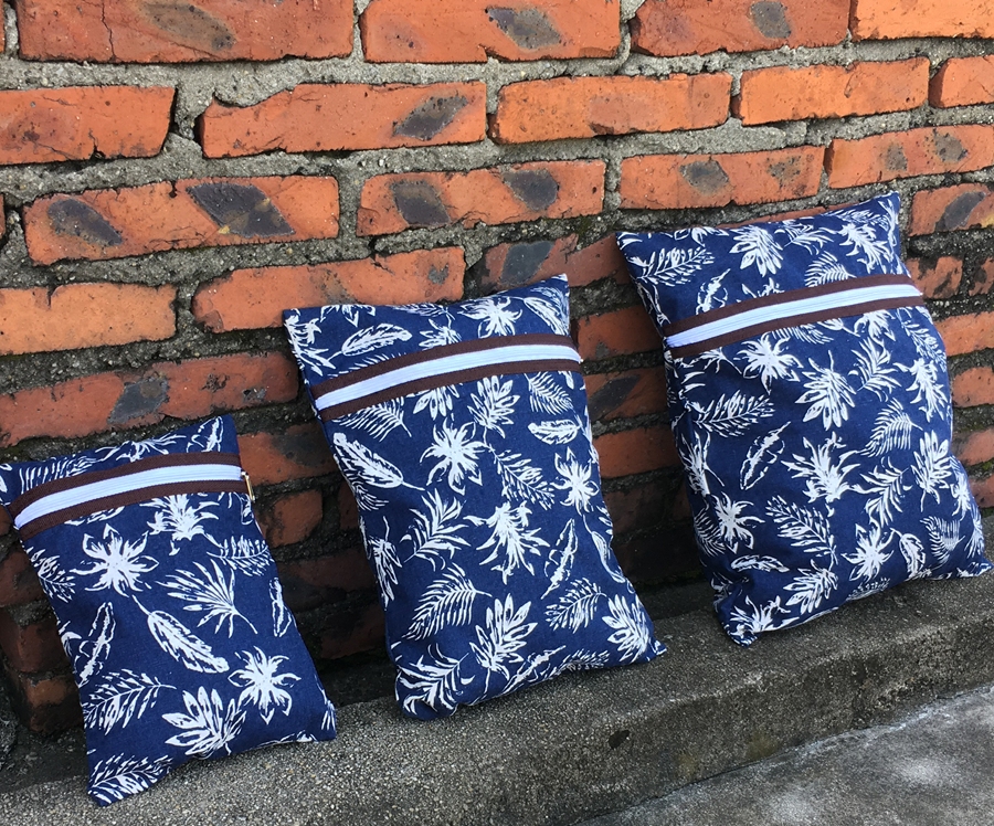 Simple living pure linen cotton cloth packaging bag zip sealing bag classified bag travel clothing collection package