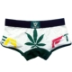 Chất liệu cotton nam Boxer Tóm tắt Thanh niên Cotton Cá tính Maple Leaf Quần short gợi cảm Đầu thấp Quần bó Quần thể thao lọt khe nam Võ sĩ quyền Anh