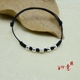 Đơn giản S925 sterling bạc hạt dây đỏ vòng chân nữ vòng đeo tay mỏng năm nay của nam và nữ chân đỏ và đen dây thừng tay đôi sinh viên vòng chân nhảy múa Vòng chân
