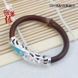 Металлический трубчатый манжет, изогнутая трубка, синий красный аксессуар, Кинг-Конг, золото и серебро, «сделай сам»