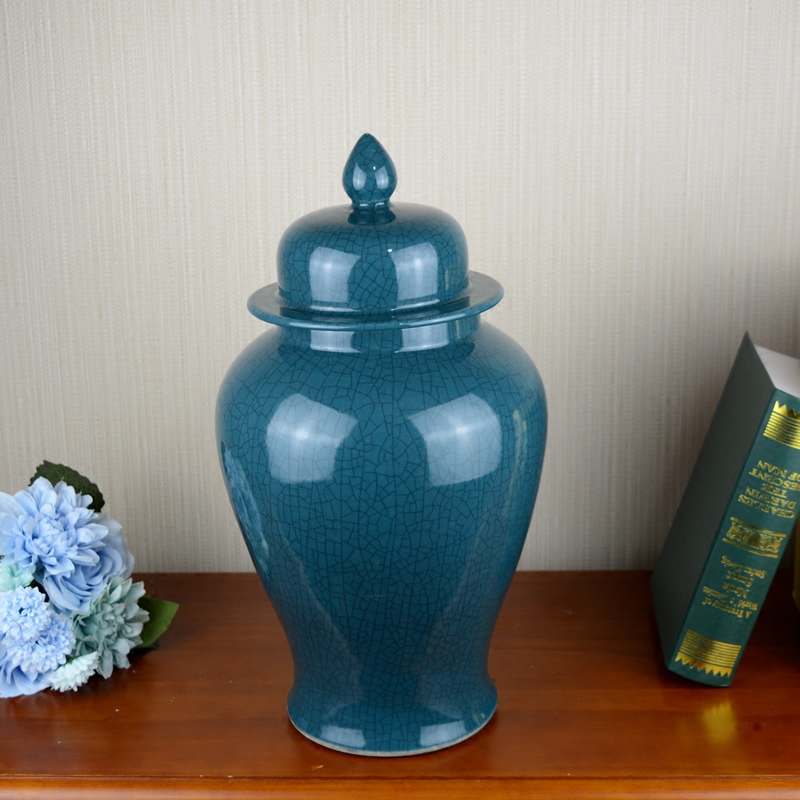 Jingdezhen ceramics modern new Chinese style household adornment general pot vase furnishing articles rich ancient frame sitting room porch
