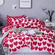Bộ đồ giường 4 mảnh Hàn Quốc đơn giản 1,8m Cô gái sinh viên ký túc xá Bộ đồ ba mảnh 1,5x2.0 bộ chăn ga gối 2 bộ chăn ga gối lụa satin Bộ đồ giường bốn mảnh
