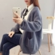 Áo len len mùa xuân Áo len nữ màu đỏ dày vừa phải Sinh viên retro Hàn Quốc 2018 Đầu xuân mới - Đan Cardigan
