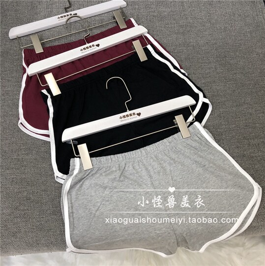 Korean style pure cotton sports shorts for women, loose outer wear, home casual pants, running and dancing yoga hot pants, summer ins trend