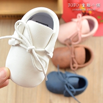 Spring and Autumn soft imitation leather baby shoes for boys and girls 0-1 years old with soft soles non-slip breathable baby toddler shoes tassel baby shoes