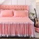 Covers giường dày chống trượt Hàn Quốc công chúa ren giường váy một mảnh bedspread bông Simmons nệm 1,5m 1.8m - Váy Petti váy giường Váy Petti