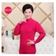 Quần cotton nữ trung và già ba lớp có đệm lót đồ lót nhiệt đặt quần áo mùa thu quần dài cỡ lớn cổ áo len