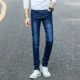 Quần jean co giãn mùa đông phiên bản Hàn Quốc của những người trẻ tuổi tự tu luyện quần thủy triều quần áo nam quần hoang dã quần tây - Quần jean quần âu nam Quần jean