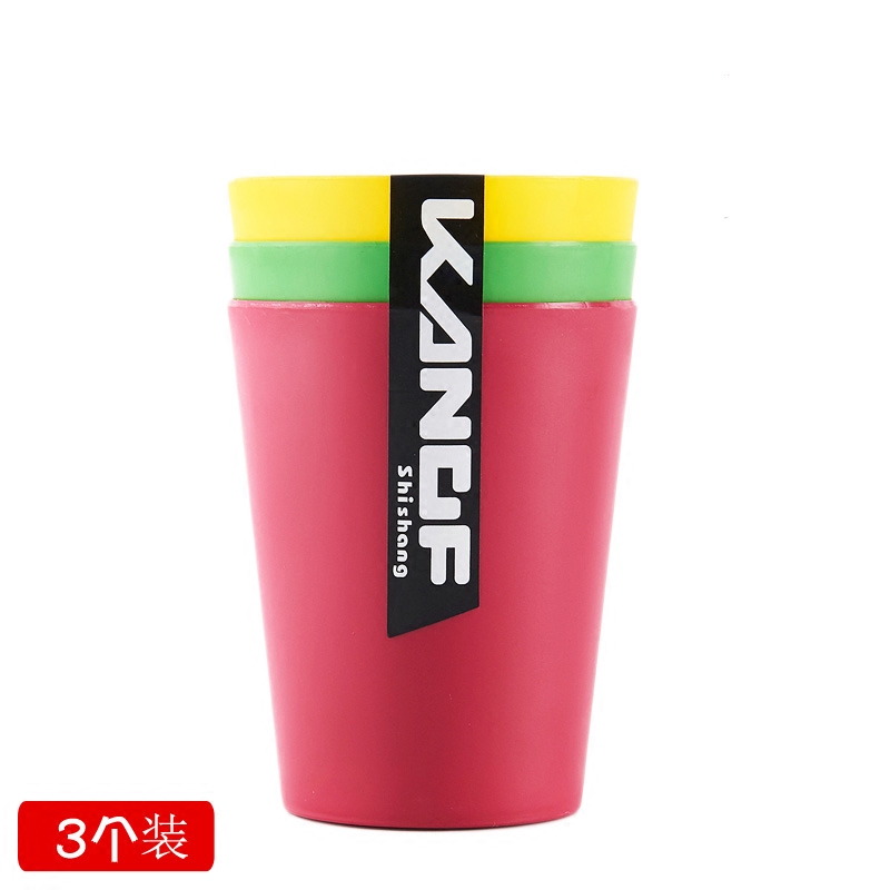 3 packs home brushing cup creative mouthwash cup couple wash cup children thickened plastic toothbrush cup water cup