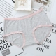 Đồ lót phụ nữ màu sắc ren viền modal tinh khiết cotton mềm mại và thoải mái đơn giản thoáng khí quần short tam giác eo thấp - Giống cái