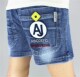 Boys' denim shorts medium pants 2023 summer thin medium and large children's loose elastic hot pants five-quarter pants three-quarter pants casual