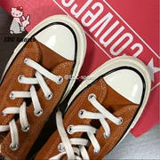 [Thể thao EDC] CONVERSE Converse 1970s giày vải da lộn màu cam và cam bẩn 149443c