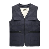 Демисезонный шерстяной утепленный жилет, для среднего возраста