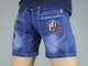 Quần short denim bé trai quần năm điểm thời trang mùa hè 2019 phần mỏng phần lớn trẻ em lỏng lẻo co giãn nóng quần quần ba điểm - Quần jean