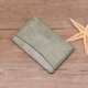 Lớp đầu tiên của túi đựng thẻ da nữ Hàn Quốc mini nhỏ gọn gói thẻ đơn nam da rám nắng ví đựng thẻ thông minh Chủ thẻ