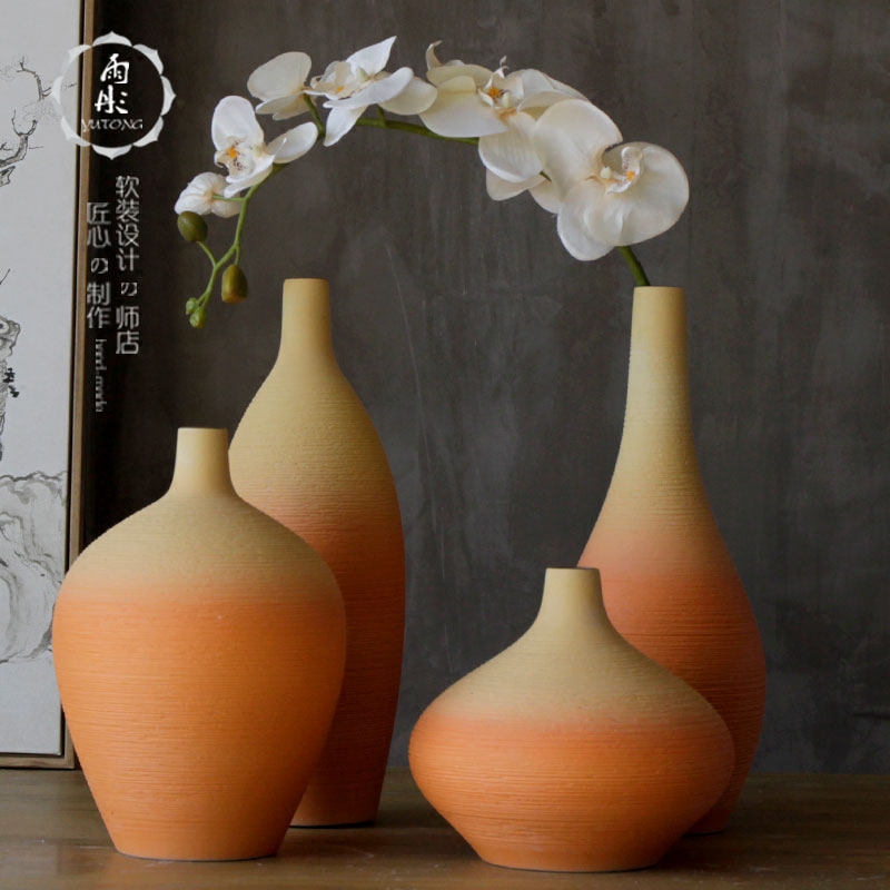 Rain tong home | jingdezhen ceramics craft thread clear fresh air ceramic flower vases, furnishing articles sitting room decoration