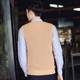 Áo len nam mới 2018 thu đông Hàn Quốc Slim tay không tay áo len cổ tròn áo len vest vest nam đẹp Dệt kim Vest