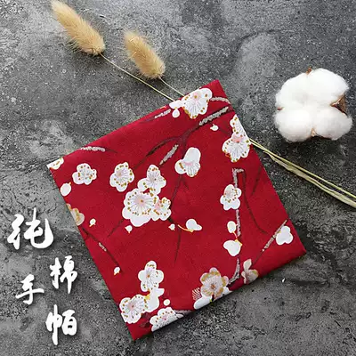 Small handkerchief cotton Lady ancient style handkerchief Lady Cotton Sweat absorption literary Lady retro ancient style handkerchief ancient style
