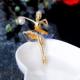 Fu Yuanshun Sáng tạo Váy khiêu vũ Latin Khí quyển Trâm Hàn Quốc Giả ngọc trai Dancing Girl Jacket Phụ kiện Pin Corsage - Trâm cài phụ kiện cài áo Trâm cài