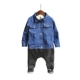 Trẻ em cộng với nhung denim 2 bé trai áo dày 3 mùa đông Trẻ em 4 tuổi mặc bé gái mùa thu 5 trẻ em mùa đông áo khoác trẻ em hàn quốc Áo khoác