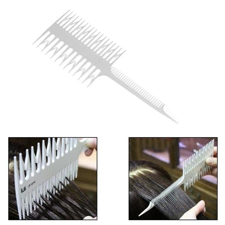 Eagle Fort double-sided wide fine tooth highlighting comb Hair salon professional piece dyeing strip hair coloring comb Partition comb Braided hair tie comb