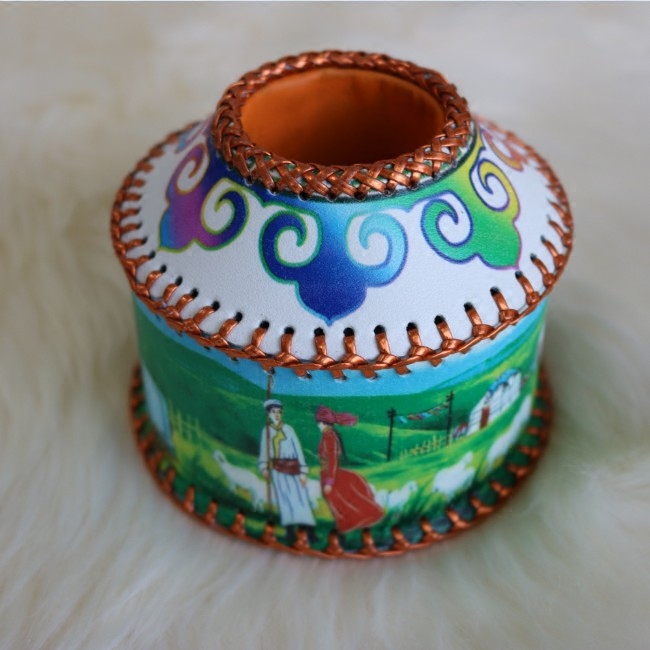 New Mongolia Bag Pen Holder Inner Mongolia Great Grassland Handicrafts Grassland Tourism Souvenir Gift Gift