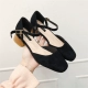 Mùa xuân và hè 2019 phiên bản mới của Hàn Quốc của đầu vuông Baotou giày đế rỗng có khóa với đôi giày sandal nữ hoang dã