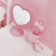 Cô gái cửa hàng bách hóa Châu Âu tình yêu hai mặt gương trang điểm di động máy tính để bàn vanity gương dorm vẻ đẹp công chúa gương - Thiết bị sân khấu