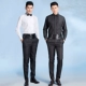 Áo sơ mi tuxedo nam phòng thu nam khóa cổ áo nhọn cổ áo màu sắc dài tay hiệu suất hợp xướng áo người lớn XL