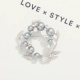 Thời trang Hàn Quốc retro lady gió hoa hạt trâm nữ cao cấp khăn lụa khóa brooch pin trang sức phụ kiện