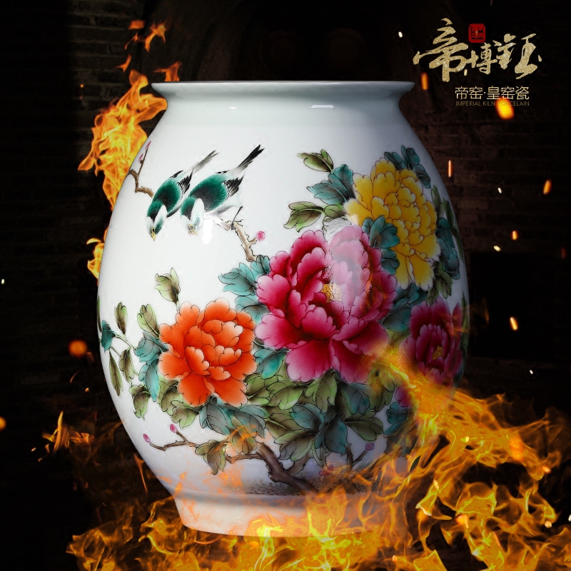 The Master of jingdezhen ceramics hand - made pastel riches and honour figure vase sitting room porch rich ancient frame home decoration furnishing articles