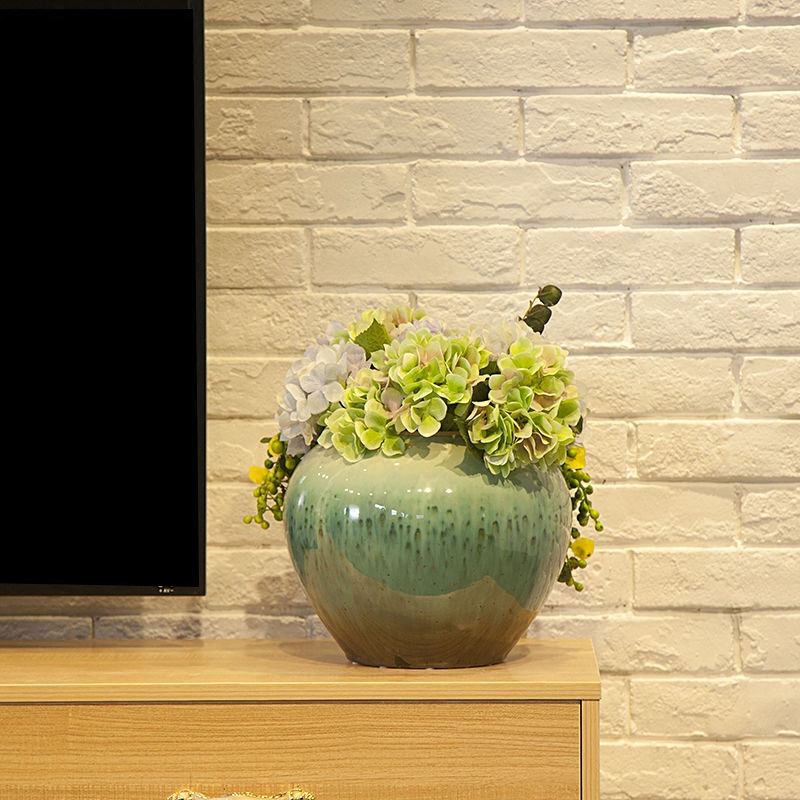 Jingdezhen ceramic garden hotel club restaurant of large vases, flower implement of new Chinese style flower sitting room big furnishing articles