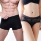2 tải đồ lót cặp đôi nam boxer gợi cảm eo thấp nữ tam giác đồ lót ren ngọt ngào quần nóng