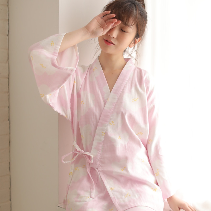 Pyjama pour femme en Coton à manches - Ref 2995505 Image 4