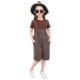 Trang phục dành cho phụ huynh-trẻ em Phụ nữ mặc dây đeo quần ống rộng phù hợp với mùa hè 2018