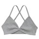 Aimee Summer Ultra-Thin Cup Cotton Girls Underwear Deep V Sexy Wireless Halter Neck Cross Beautiful Back Bra